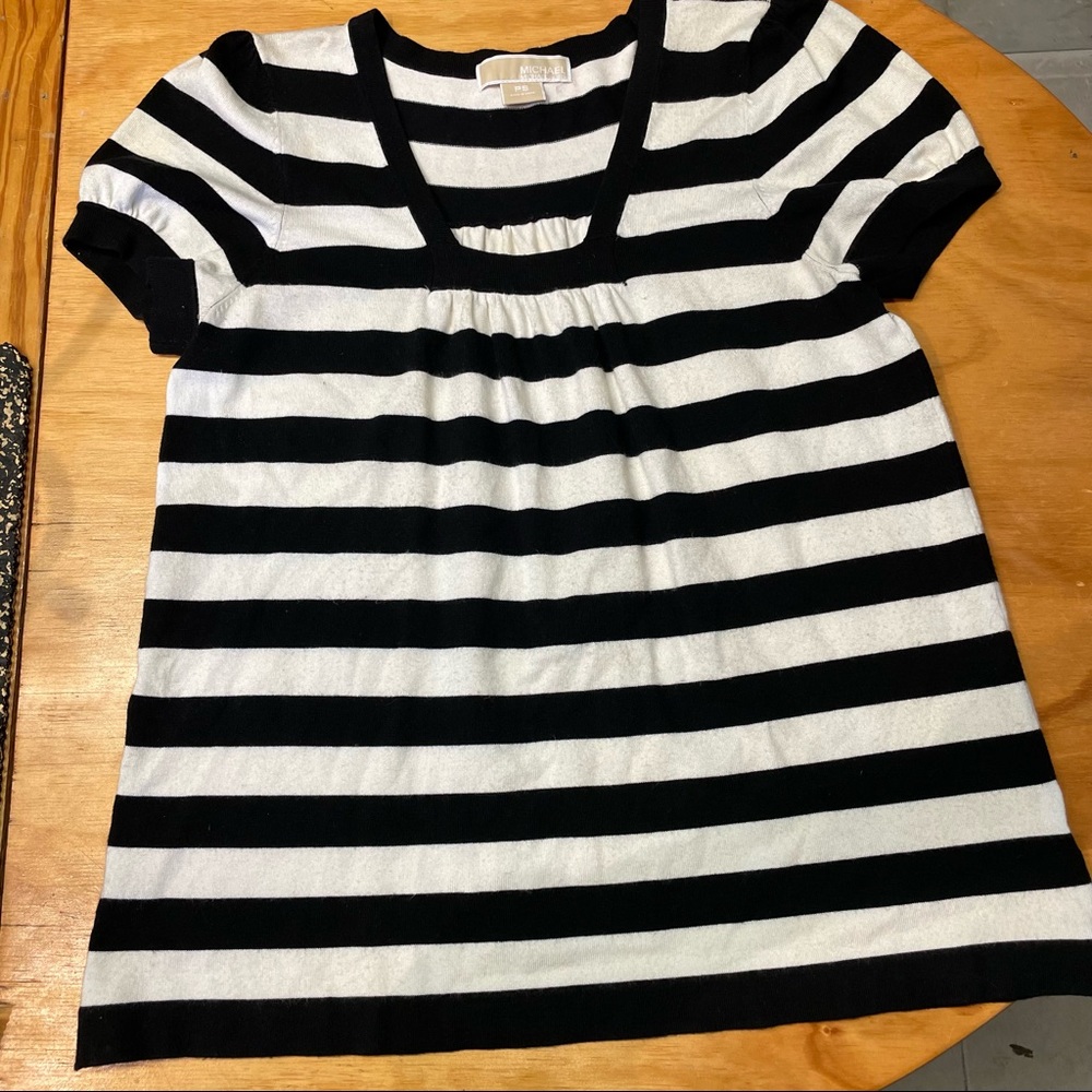Michael Kors Short Sleeve Knit Shirt 👚 Petite Small